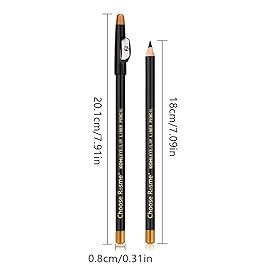 FeiCuiYun 5Pcs Wooden Hard-Core Eyebrow Pencils for Women, Black Eyebrow and Eyeliner Pencil, Long Lasting Waterproof and Sweat-Proof, Beginner Makeup Brow Pencil, Create a Natural Eye Brow Makeup