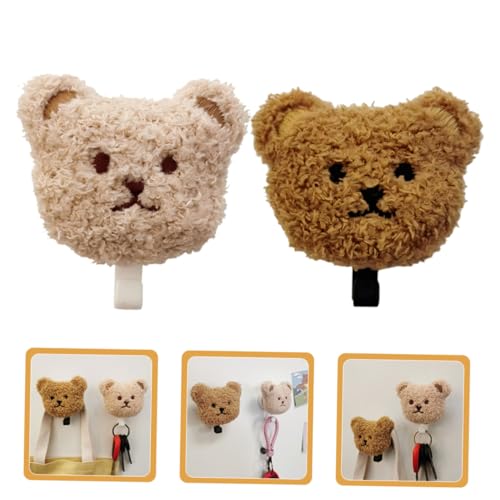 Crochets muraux adhésifs ours en peluche support clés sans perçage robuste - 6