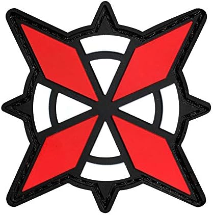 Morton Home Biohazard Resident Evil Umbrella Corporation Logo 3D PVC Patch (Biohazard I)