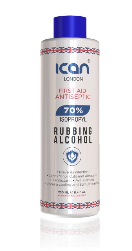 isopropyl rubbing Alcohol 70% First aid Antiseptic Disinfectant/Cleaning Fluid 250ml