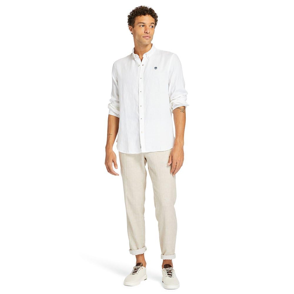 Timberland Koszulka Mężczyźni Ls Linen Shirt