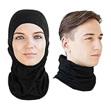 Multipurpose Balaclava Face Mask and Neck Tube Gaiter Headband - Ski, Snowboard, Motorcycle Face and Neck Protection Bundle - Lifetime Guarantee