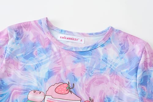 Image of Tie Dye Pajamas for Girls Soft Butterfly Sloth Fall Clothes Big Kids Sleepwear 2-Piece Long Sleeve Set Size 6-16