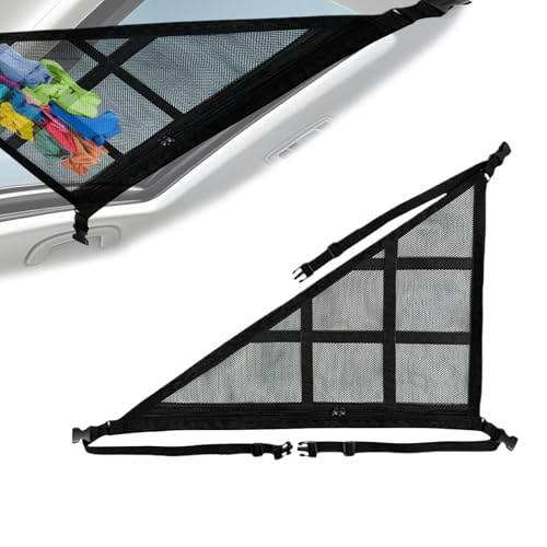 Filet de rangement pour plafond voiture triangulaire pour voyager l'esprit léger