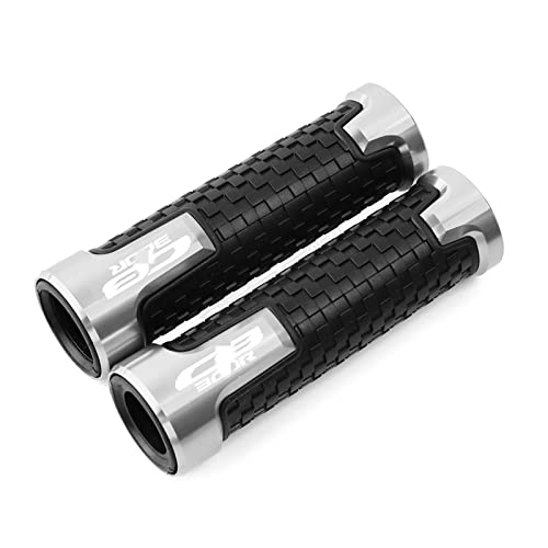 Poignées de guidon moto en aluminium noir, finition usinée de haute précision