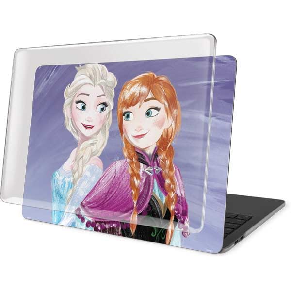 Skinit Laptop Case Plus Skin Compatible with MacBook Pro 13in M1 (2021) - Officially Licensed Disney Frozen Elsa and Anna Sisters Art Design