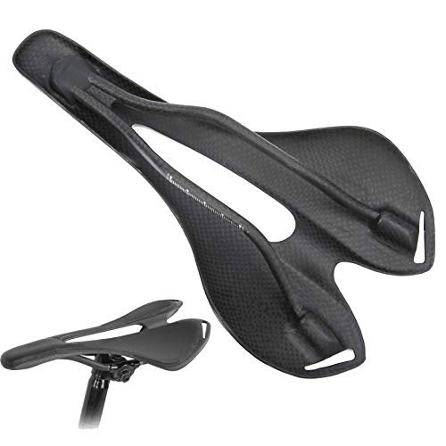 Sela, almofada de bicicleta, fibra de carbono total para substituição de sela de ciclismo