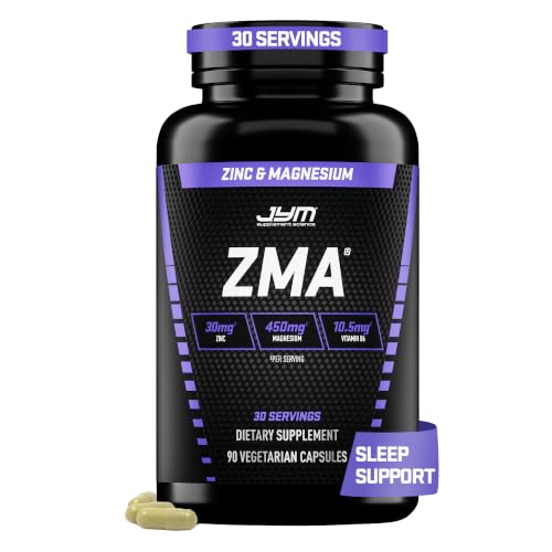 ZMA JYM Zinc & Magnesium Supplement, Vitamin B6 & BioPerine...