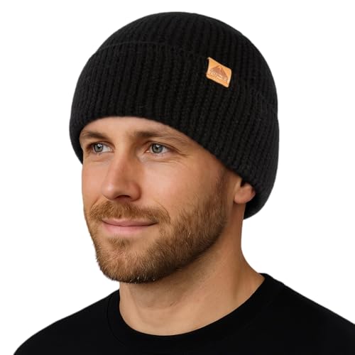 TOP-EX 100% Merino Mütze Strickmütze Klassische Wollmütze, Warme ...