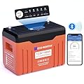 ECO-WORTHY 12V 100AH LiFePO4 Lithium Battery with SOC Display, Upgrade 2.0 with built-in Bluetooth, 100A BMS with Low-Temp Protection, Suitable for RV, Camping, Solar Off-Grid trolling motor