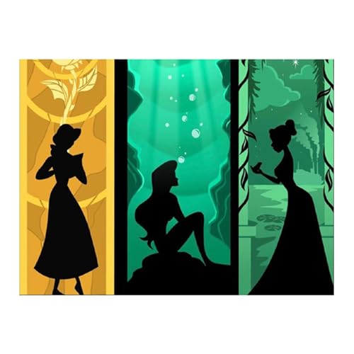 Peinture diamant kit complet princesse 30x90cm pour vaincre le stress par l'artisanat