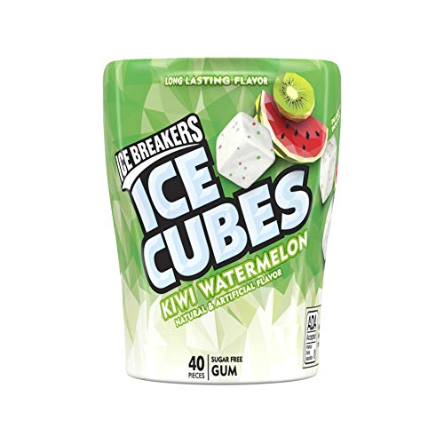 Ice Breakers Ice Cubes Sugar Free Gum With Xylitol, Cinnamon, 40 Count, Pack Of 6 & Ice Cubes Sugar Free Chewing Gum With Xylitol, Kiwi Watermelon, 40 Piece (Pack Of 6) #TOP5