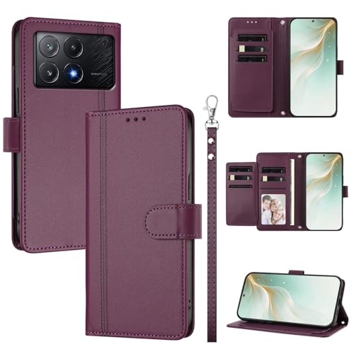 �X�}�z�P�[�X �Ή��@�� for Xiaomi Poco X6 Pro 5G,�Ή��@�� for Redmi K70E 5G �X�}�z�P�[�X�y�E�H���b�g�f�U�C�� �f���A���J�[�h�X���b�g �L���b�V�� �t���b�v���X�^���h �����h�~�zViolet