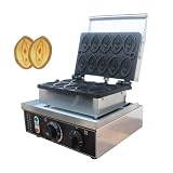 LHTSNA Commercial 1600W Mini Electric Abalone Shape Waffle,10pcs Penis Female Vaginal Waffle Maker,Non-Stick Coating 50-300℃/122-572℉ Adjustable Snack Machine