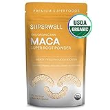 SUPERWELL Maca Powder (15 Oz / 212 Servings) | Maca Root Powder 100% USDA Organic | Raw | All Natural | Premium Superfood | Adaptogenic Herb Improves Health, Mood, Energy, Stamina & Balances Hormones