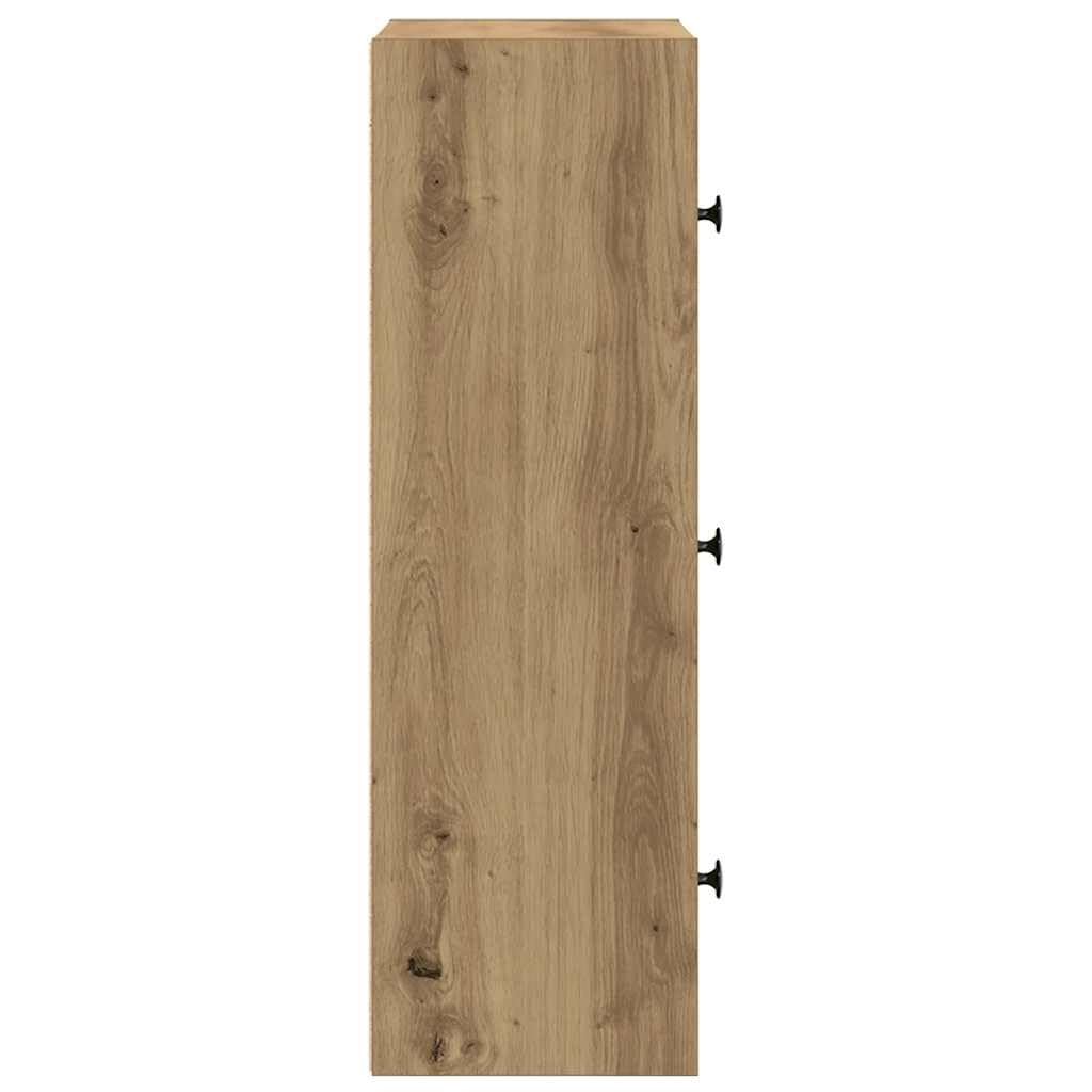 Generisch Regał na książki dąb Artisan 40 x 24 x 77 cm materiał