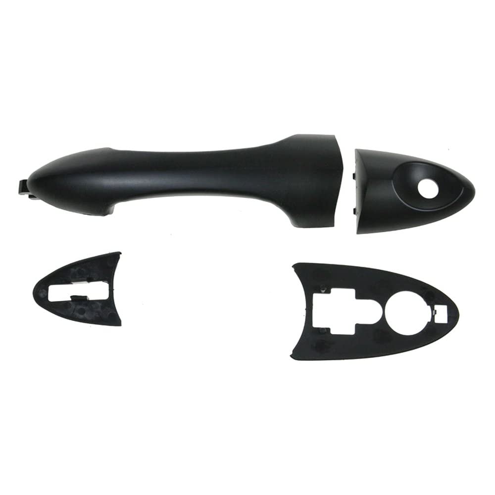 Otois Textured Black Outer Door Handle - Rear Driver/Passenger Side For Ford Focus 2000-2007