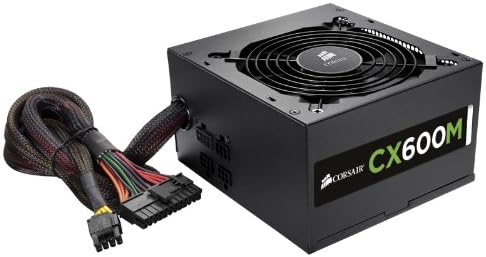 Corsair CX Series, CX600M, 600 Watt (600W), Semi Modular Power Supply, 80+ Bronze Certified