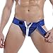 Anney Männer Sexy Dessous Unterwäsche Herren Transparente Herren Sexy Unterwäsche Reißverschluss Slip Höschen Slip G-Pants Doppel-Tanga Unterwäsche