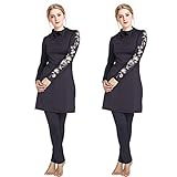 ZED- Muslim Bademode für Frauen Mädchen bescheidenes islamisches Hijab Surfen Anzug Muslim Burkini Badeanzüge