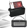 Hugyue Zwengelradio op zonne-energie, FM/AM draagbare noodradio met 1200 mAh oplaadbare batterij/zaklamp/SOS-alarm, noodradio voor wandelen, kamperen, outdoor