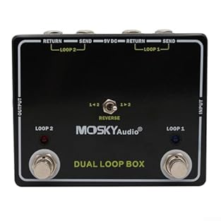 [DUAL LOOP CHANNEL SWITCHING] Effortlessly switch between two loop channels to enhance your sound without complications. [USER-FRIENDLY FOOT SWITCH] The AB foot switch design allows for seamless toggling between effects and bypass modes, put full con...