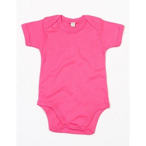 Babybugz - Body per Neonato Manica Corta in Vari Colori Disponibili (3-6 mesi) (Fucsia organico)