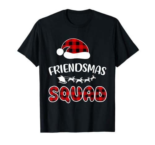 Friendsmas Squad Funny Xmas Light Family Matching Pajamas T-Shirt