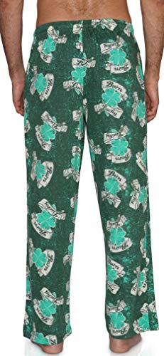 Men's Lounge Pajama Pants St. Patrick's Day Lucky Shamrock2