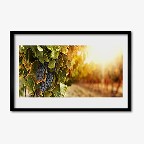 Image murale raisins 60x40 cm crée une ambiance chaleureuse dans votre salon