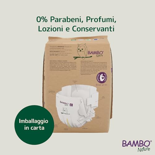 Bambo Nature Pannolini Per Bambini Taglia 1 (2-4Kg) 132 Pz. Scatola Mensile | Pannolini Premium Con Una Migliore Protezione Dalle Perdite | Massimo Comfort Per I Neonati | Dermatologicamente Testati - 6