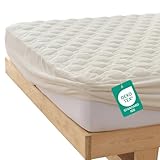 fuwawa 敷きパッド セミダブル パッド一体型ボックスシーツ 冬 ベッドカバー【TEIJIN マイティトップ中綿使用】ベッドパッド ベッドシーツ マットレスカバー 敷ふとん兼用 洗える 暖かい フランネル 敷き毛布 全周ゴム付き 静電気抑制(120x200x30cm)アイボリー