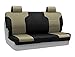 Coverking Custom Fit Rear Solid Bench Seat Cover for Select Jeep Wrangler Models - Neoprene (Tan with Black Sides)