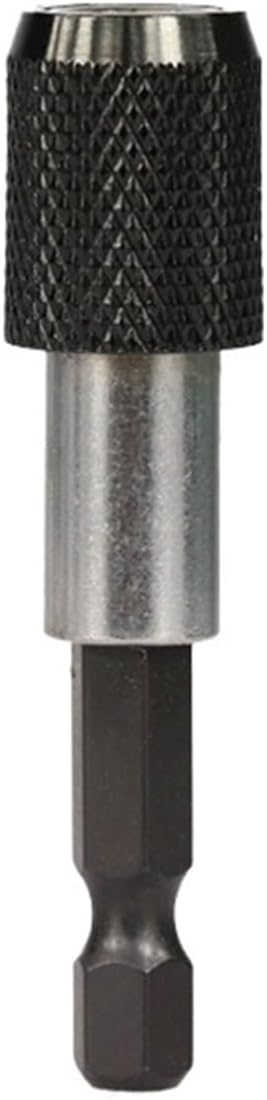 1/4 Hex Shank Quick Release Electric Drill No Magnetic Screwdriver Bit Holder 60mm With Adjustable Collar Extension Bar