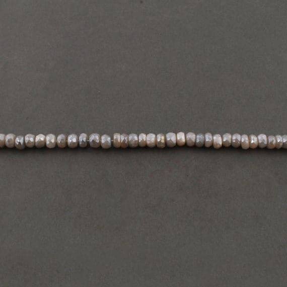 Pierre de lune grise facettée perles de 7mm pour réparer et enfiler vos bijoux