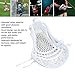 equlup Lacrosse Head, Nylon Mesh Strung Wear Proof Nylon Lacrosse Stick Heads Mens Strung Equipment for Competition Competition (Men)
