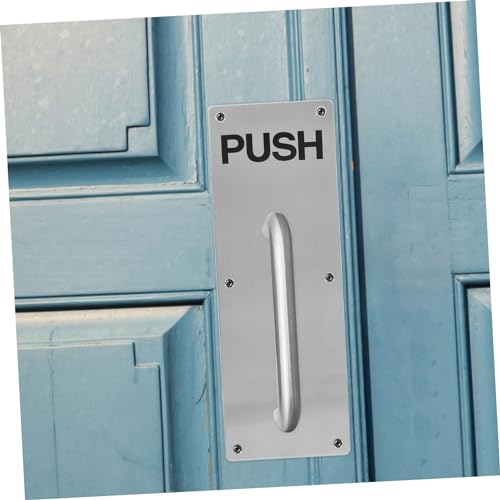 Plaque de poussée de porte acier inoxydable stop rayures de poignées - 4