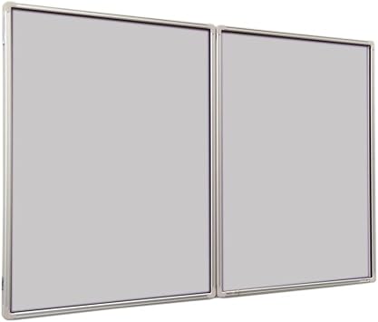 Tamperproof Fire Retardant Lockable Noticeboard Grey Felt 2000mm x 1200mm(WxH)