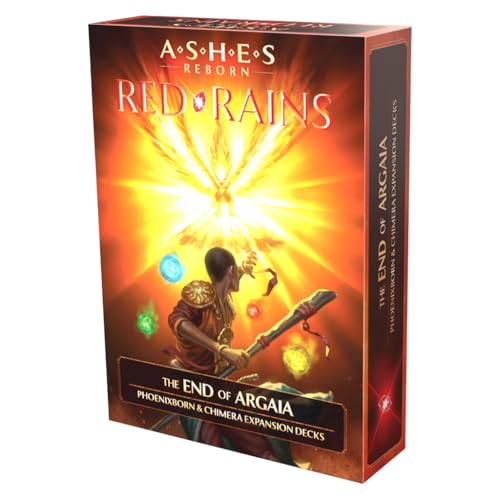 Plaid Hat Games | Ashes Reborn: Red Rains - The End Of Argaia | Board Game Expansion | Ages 14+ | 2 Players | 30-60 Minutes Playing Time