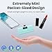 Mini Powerbank 5200mAh, Klein Power Bank USB C PD Externer Akku, Compact LCD Digitalanzeige Akkupack Kompatibel mit iPhone 15/16/17 Serie, Samsung S25/24 Serie, Note, Huawei, iPad-Grün