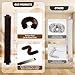 Heatless Curls Overnight Rods Jumbo Set, Heatless Hair Curler Velvet Satin Jumbo Flexi Rods to Sleep in, No Heat Overnight Sleeping Blowout Curls Wave Styling Tools with Silk Scarf 4pcs Brown
