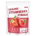 NutraBloom Strawberry Powder, Pure Natural Fruit Goodness Organic Freeze Dried Strawberry Powder 4 Ounce Superfoods for Smoothies, Baking