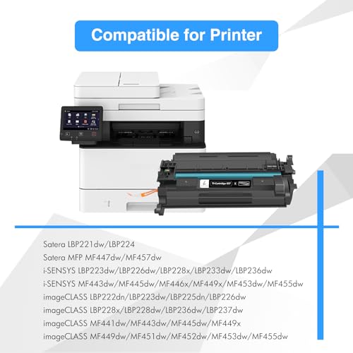 057 Toner Cartridges Compatible for Canon 057 057H CRG-057 High Yield ImageCLASS MF445dw MF455dw LBP226dw MF448dw LBP227dw LBP228dw MF449dw MF445 LBP220 LBP230 MF440 MF450 Laser Printer Ink 4 Pk by TRUE IMAGE - Image 2