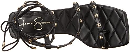 Jessica Simpson Women's Zayve Ankle Wrap Heeled Sandal, Black, 7.5 | Image 4