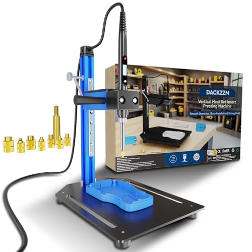 DACKZZM Heat Set Insert Tool, für Gewindeeinsätze, 80W Lötkolben Blau