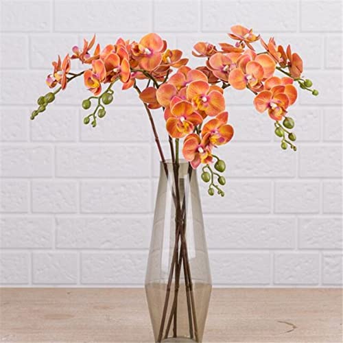 Kunstmatige Latex Butterfly Orchideebloemen 7 Heads Goede Phalaenopsis Orchid 25" for Wedding Decoratieve Flower Gedroogd Bloemboeket (Color : Pink) - Afbeelding 7