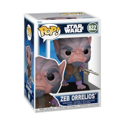 Funko Pop! Star Wars: The Mandalorian and Grogu - Zeb Orrelios - Figura de Vinilo Coleccionable - Idea de Regalo - Mercancía Oficial - Juguetes para niños y Adultos