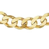 Tuscany Silver 8.92.0415 - Collar de plata bañada en oro de 9 quilates, 51 cm