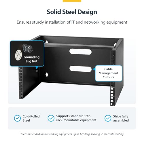 image for StarTech.com 6U Wall Mount Network Rack - 14 Inch Deep (Low Profile) -