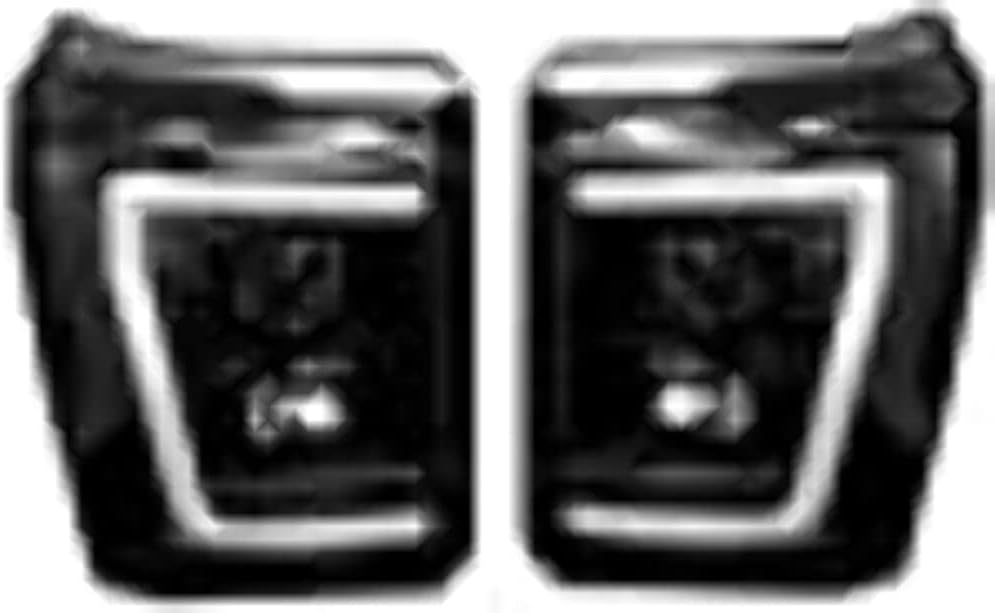 Recon 264272Bkc - Black/Smoke Led Dry Bar Halo Projector Headlights